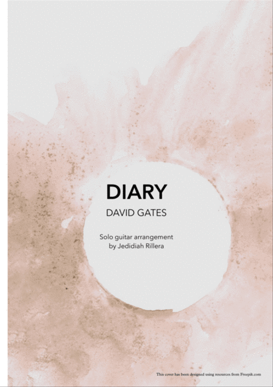 Diary Guitar Tablature scores gallery preview page 1