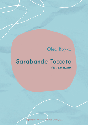Sarabande - Toccata for solo guitar