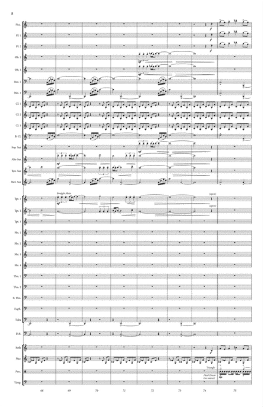 Mountain Hymns Concert Band scores gallery preview page 9