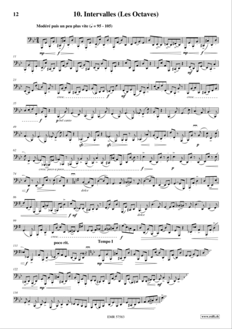 32 Etudes de Perfectionnement Tuba scores gallery preview page 12