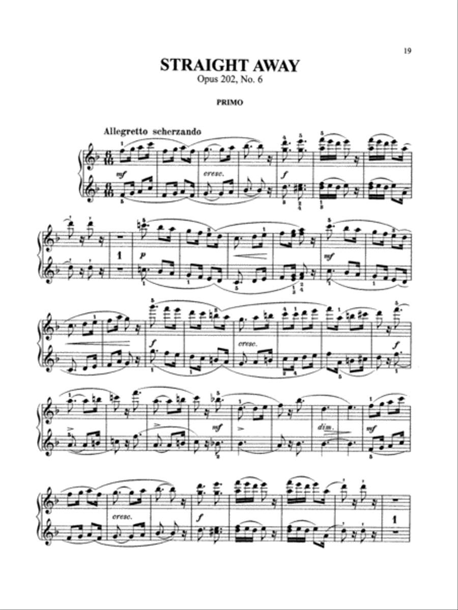 Gurlitt: Stray Leaves, Op. 202 Piano Duet scores gallery preview page 2