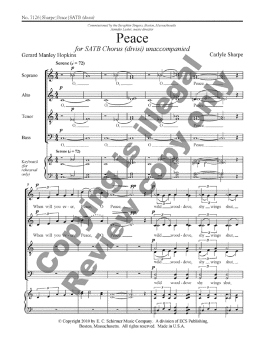 Peace Peace Divisi scores gallery preview page 2