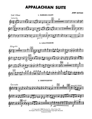 Appalachian Suite - 2nd Oboe