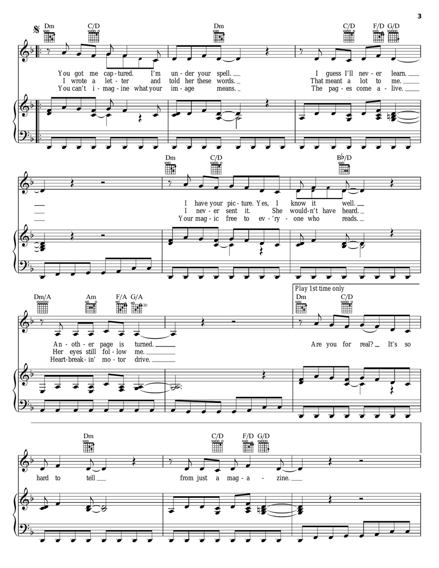 I'll Wait Piano, Vocal, Guitar scores gallery preview page 3