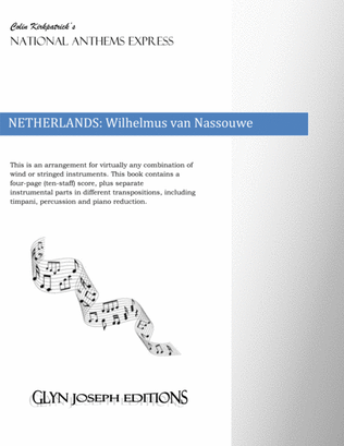 Netherlands National Anthem: Wilhelmus van Nassouwe