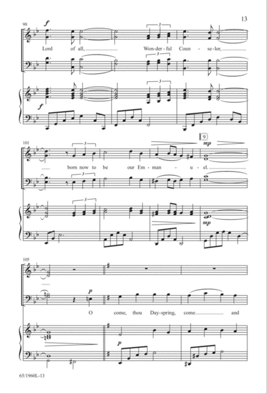 A New Birth...A New Beginning 4-Part scores gallery preview page 14