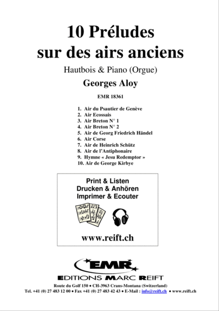 10 Preludes sur des airs anciens