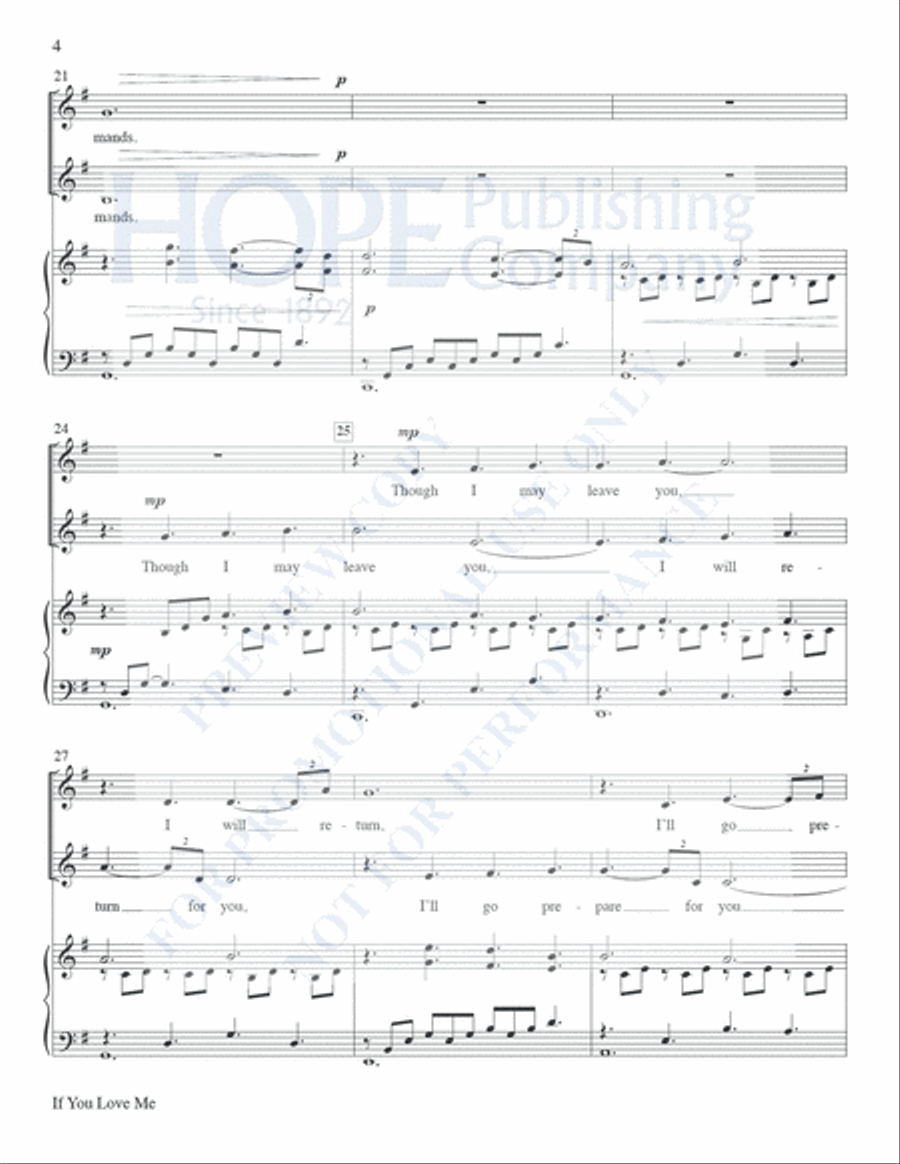 If You Love Me Vocal Duet scores gallery preview page 5