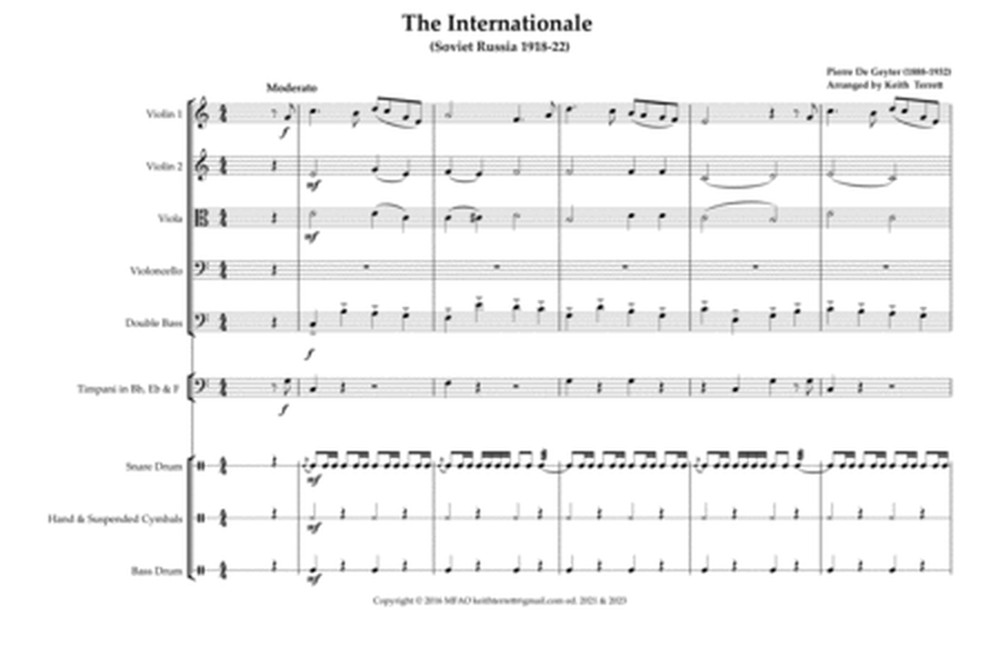 Internationale (The) for String Orchestra MFA0 World National Anthem Series image number null