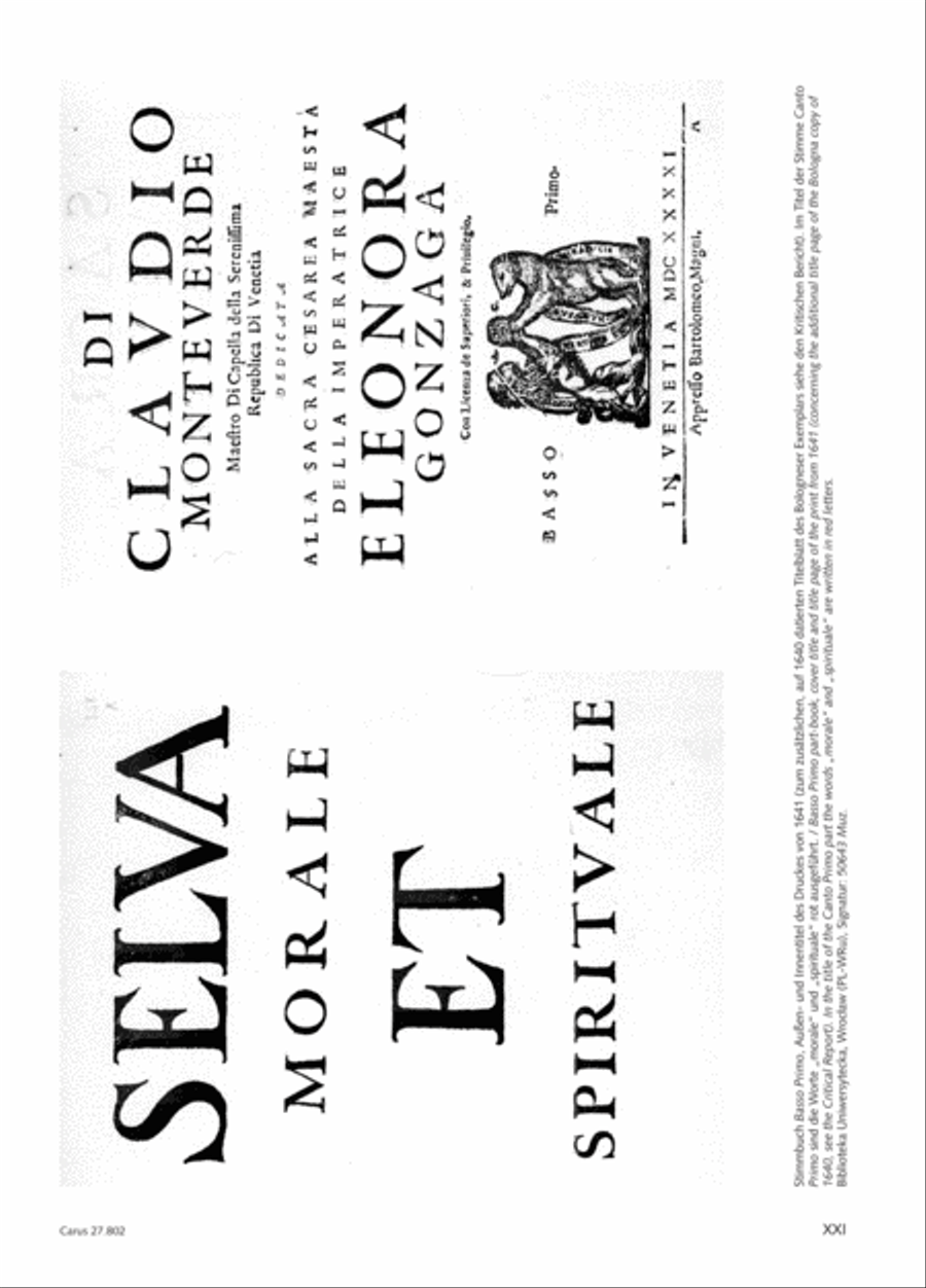 Salmi I (Selva morale e spirituale) Collection / Songbook scores gallery preview page 22
