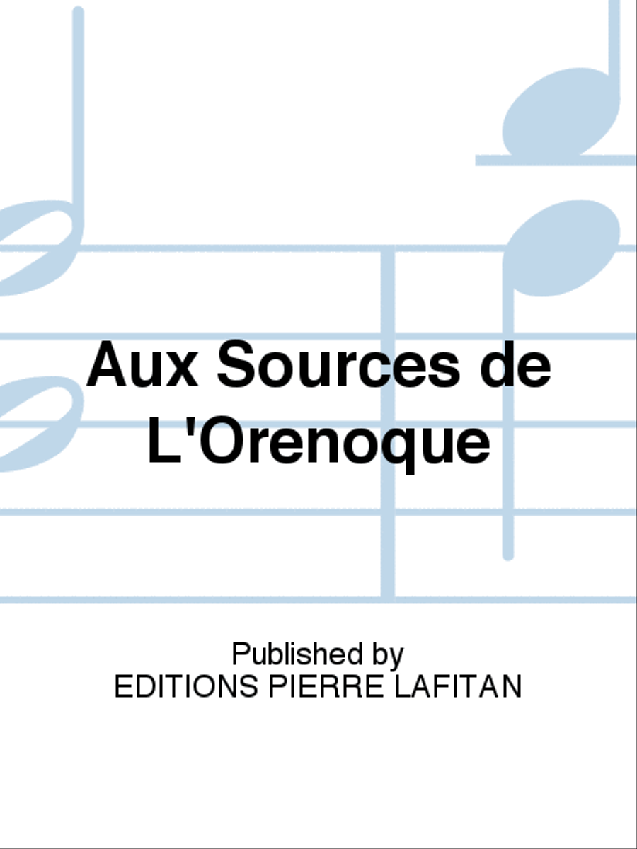 Aux Sources de L'Orénoque Flute Solo scores gallery preview page 1