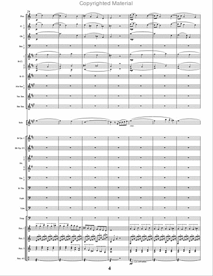 Woodland Serenade and Rondo Concert Band scores gallery preview page 5