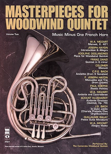 Woodwind Quintets, Volume II: Masterpieces for Woodwind Quintet image number null