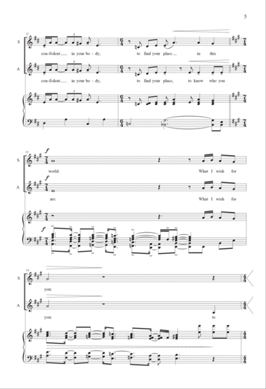 What I Wish For You SSAA scores gallery preview page 5