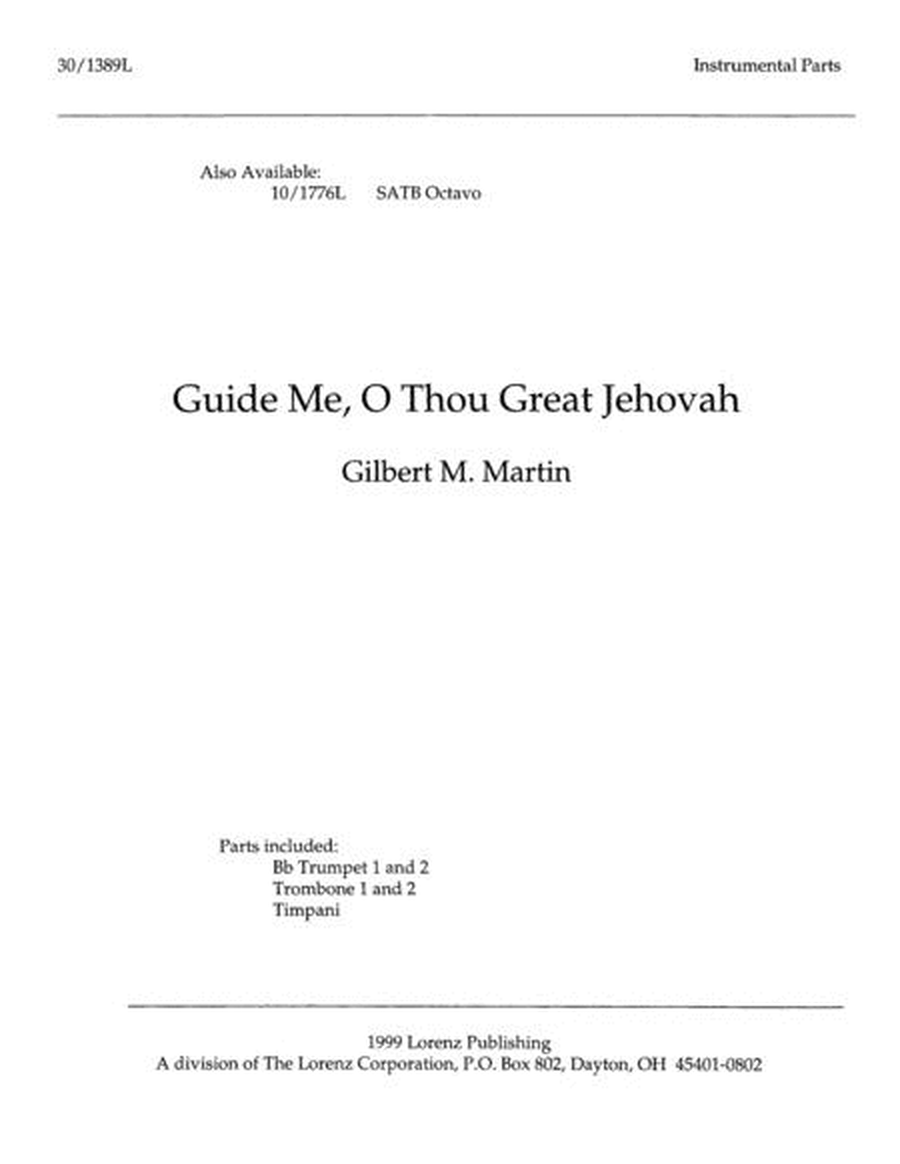 Guide Me, O Thou Great Jehovah - Instrumental Parts