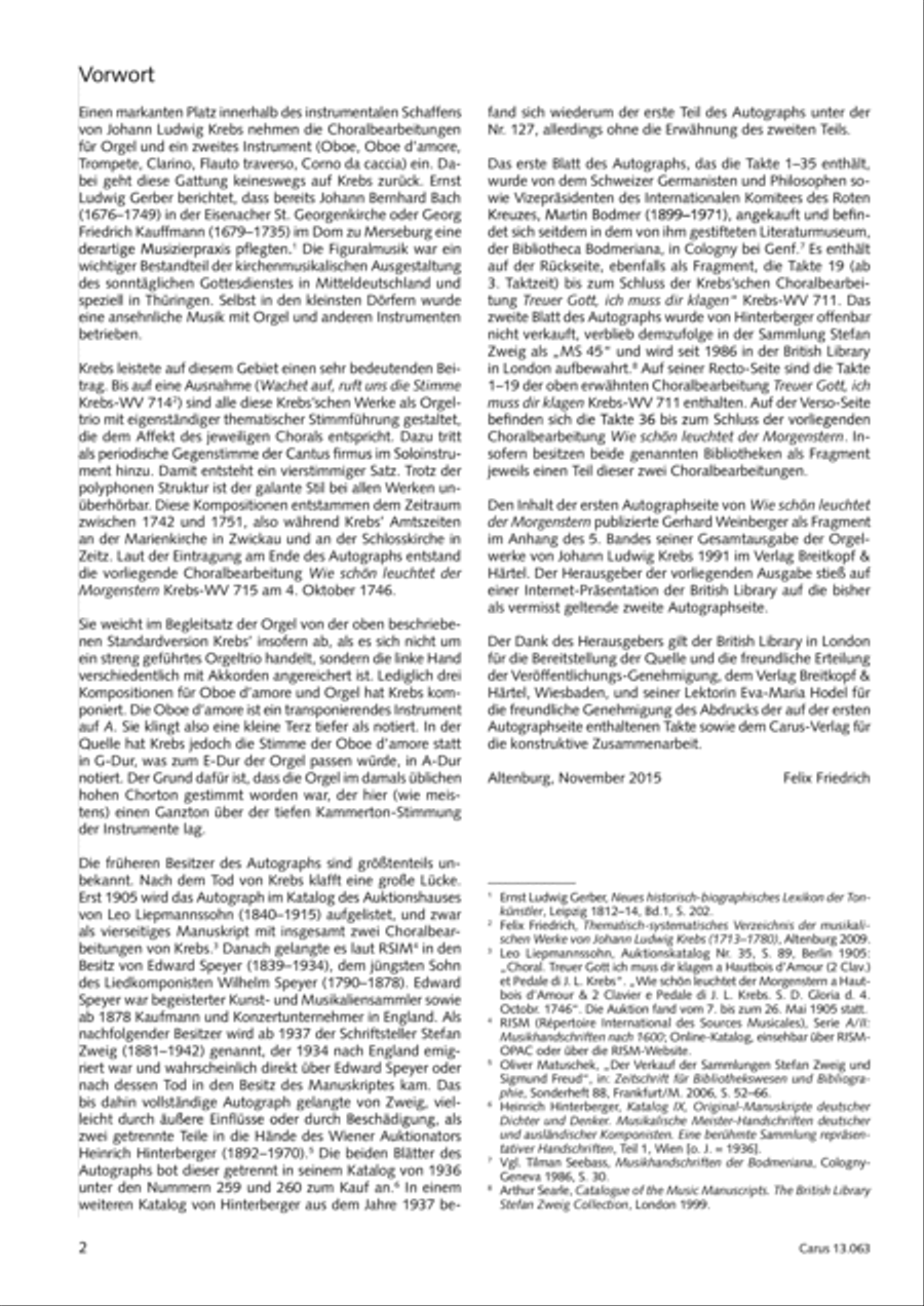 How brightly beams the morning star (Wie schon leuchtet der Morgenstern) Oboe scores gallery preview page 3
