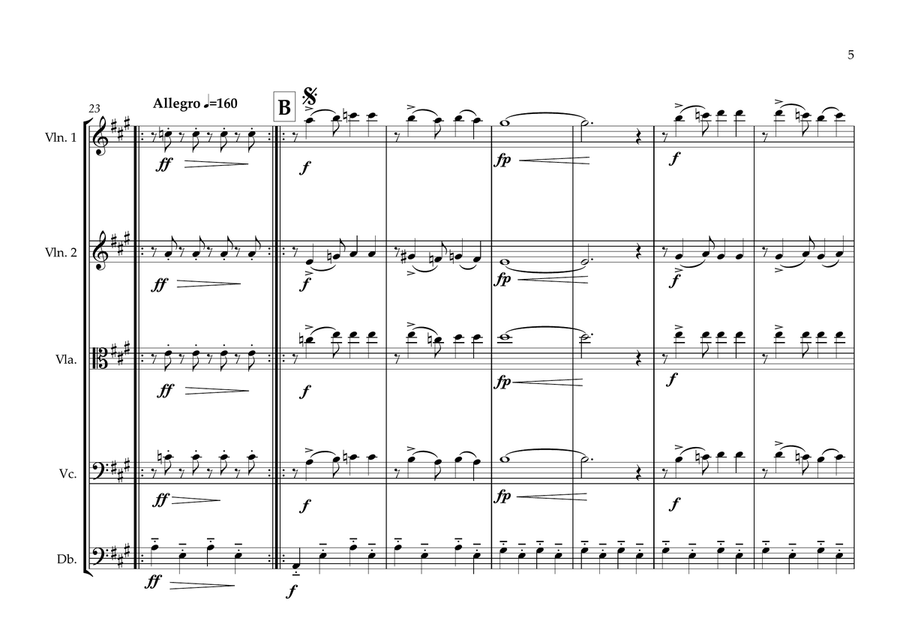 Romani Anthem (Gelem, Gelem) for String Orchestra (MFAO World National Anthem Series) String Orchestra scores gallery preview page 5