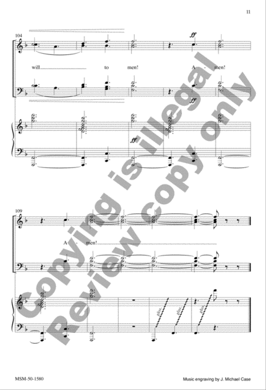 I Heard the Bells on Christmas Day 4-Part scores gallery preview page 11