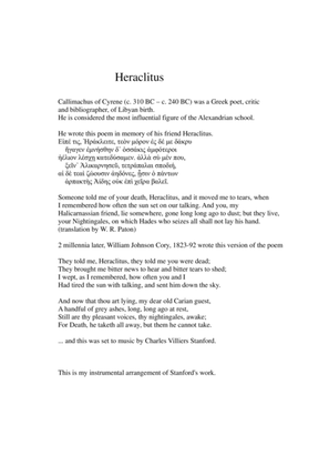 Heraclitus for string quartet