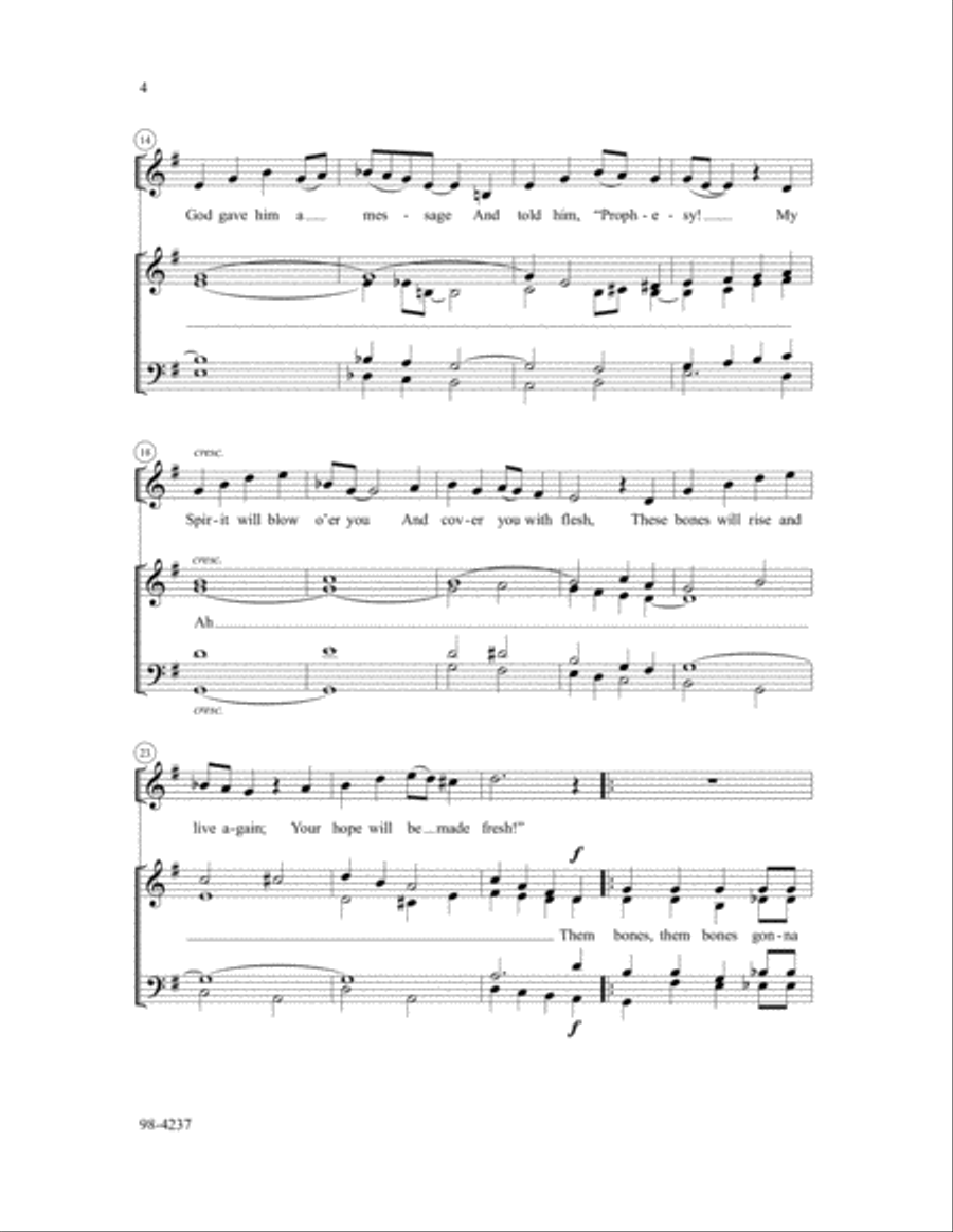 Them Bones Them Bones 4-Part scores gallery preview page 3