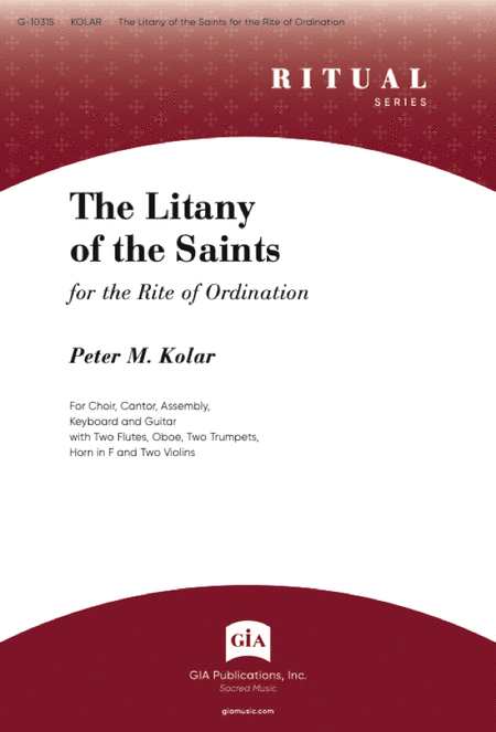 The Litany of the Saints for the Rite of Ordination