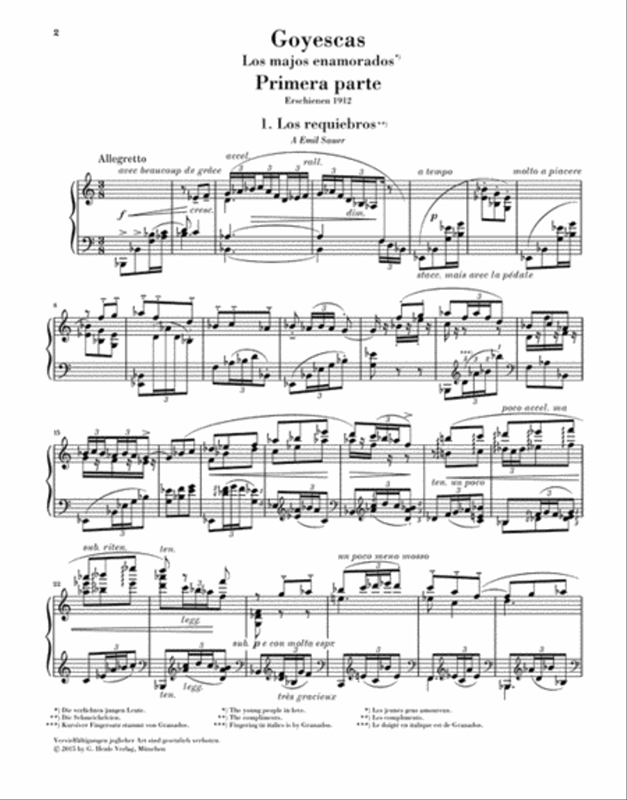 Goyescas – Los Majos Enamorados Piano Solo scores gallery preview page 3