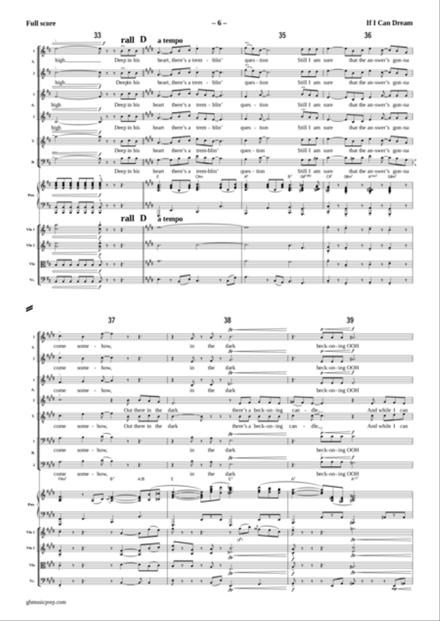 If I Can Dream If I Can Dream Large Ensemble scores gallery preview page 6