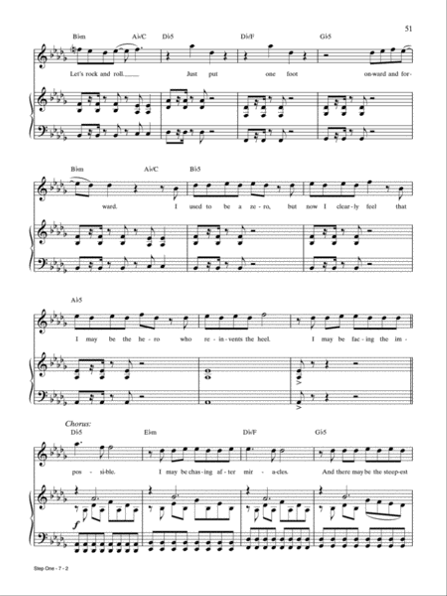 Step One (from Kinky Boots) Piano, Vocal, Guitar scores gallery preview page 2