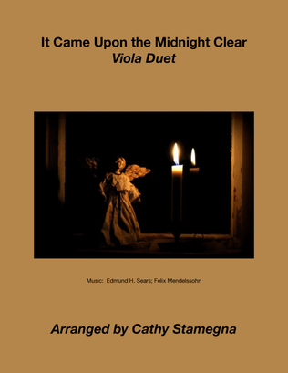 Book cover for It Came Upon the Midnight Clear (Viola Duet)