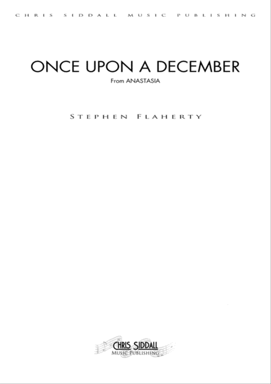 Once Upon A December from the Twentieth Century Fox Motion Picture ANASTASIA Piano Solo scores gallery preview page 1