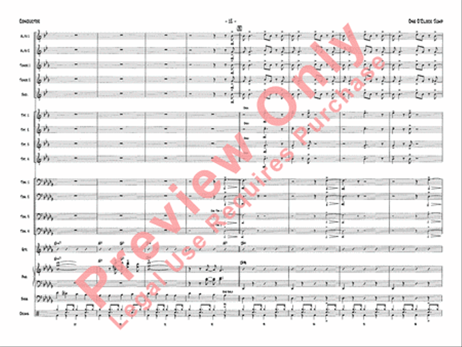 One O'Clock Jump Jazz Ensemble scores gallery preview page 15
