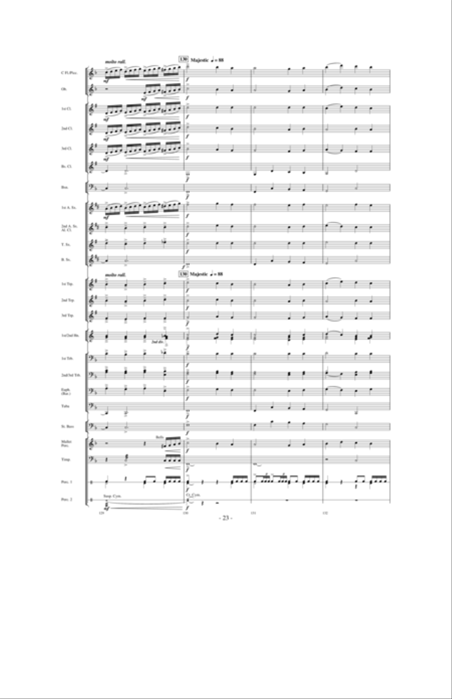 Flight of Valor Concert Band scores gallery preview page 22
