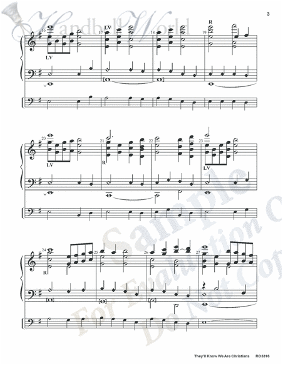 They'll Know We Are Christians 5-Octaves scores gallery preview page 3