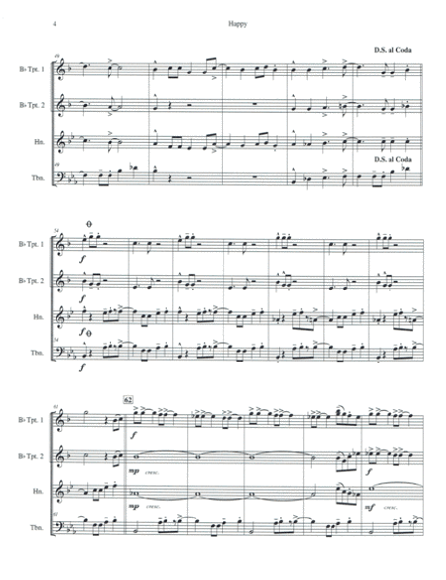 Happy Brass Ensemble scores gallery preview page 4