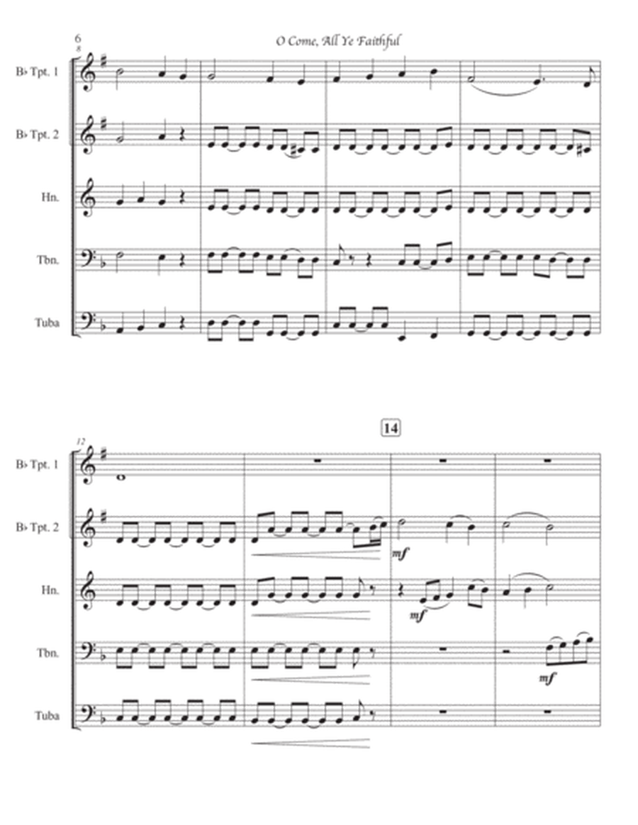 Eight Christmas Carols for Brass Quintet image number null