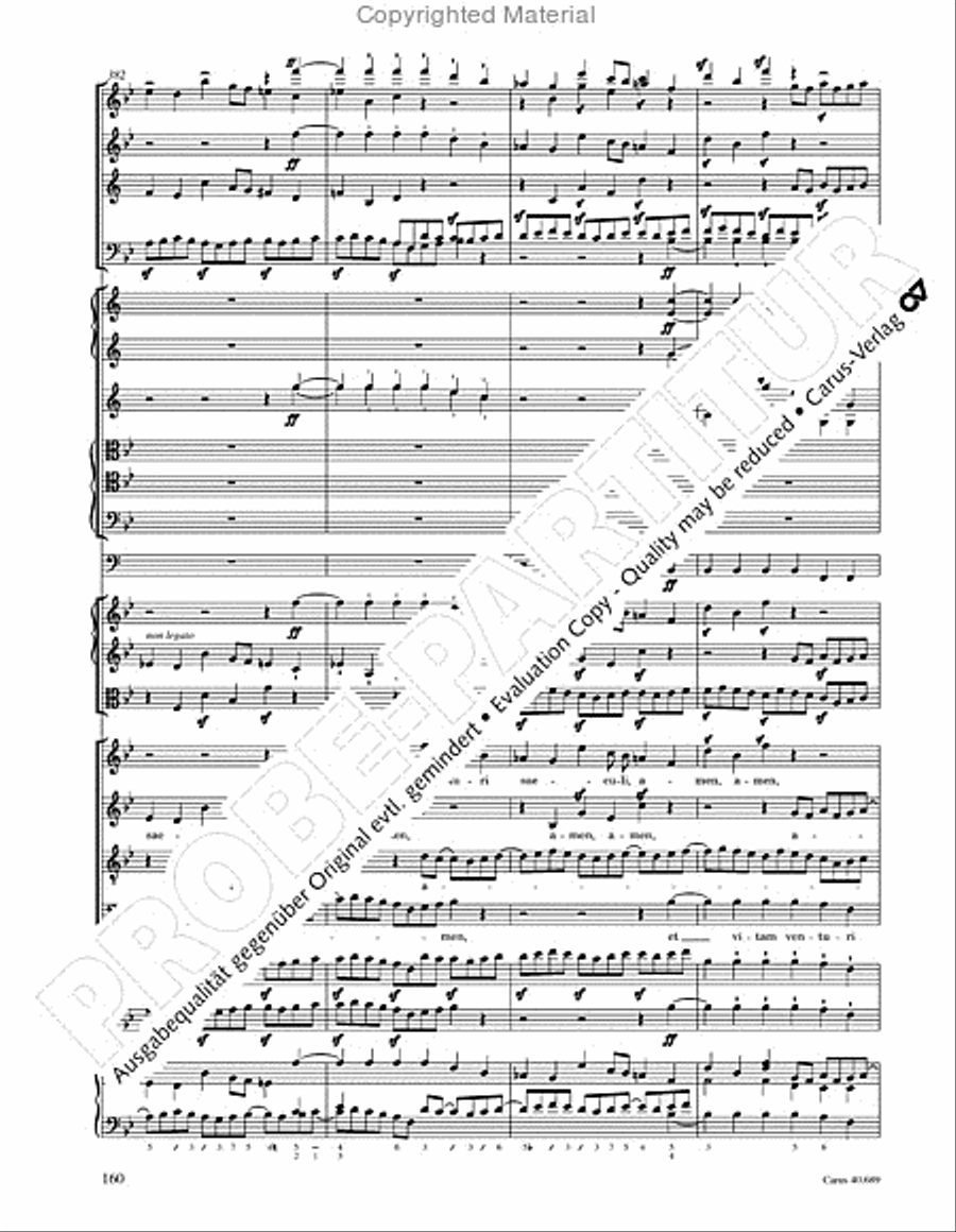 Missa solemnis 4-Part scores gallery preview page 176