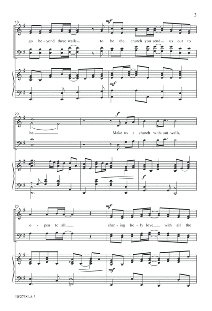 Church Without Walls 4-Part scores gallery preview page 3