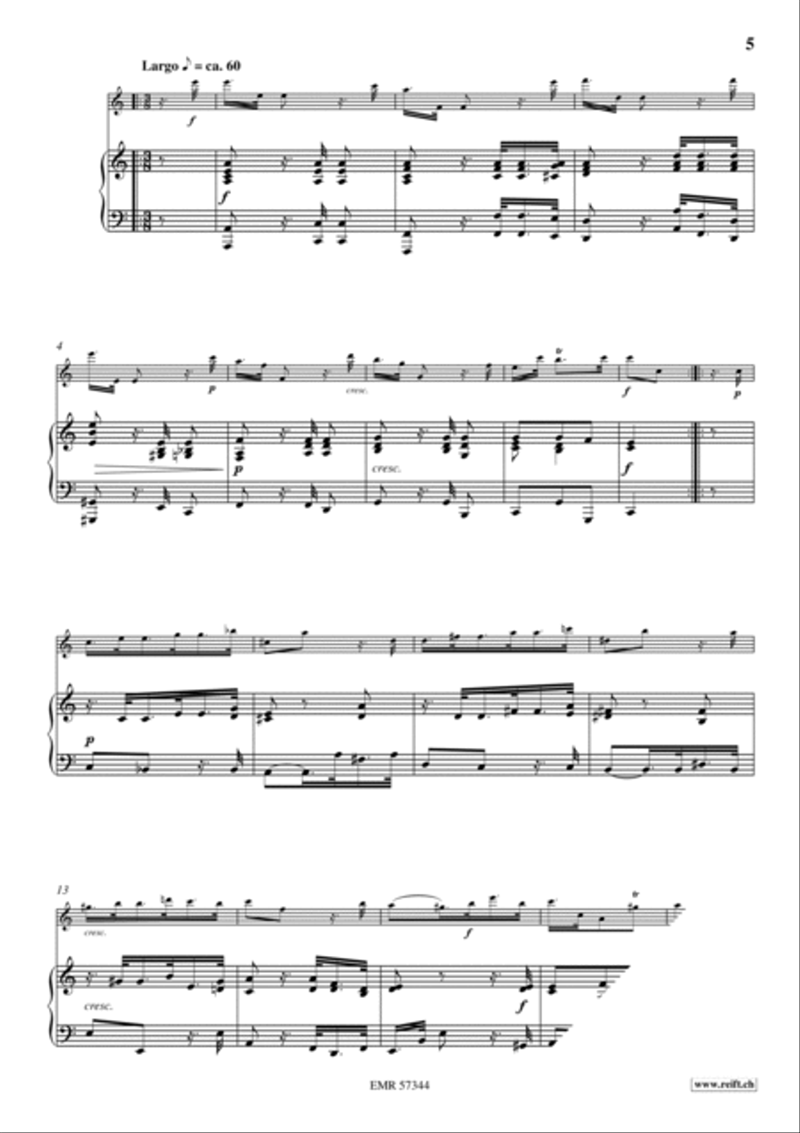 Sonata No. 1 Flute Solo scores gallery preview page 6