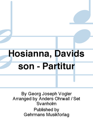 Hosianna, Davids son - Partitur