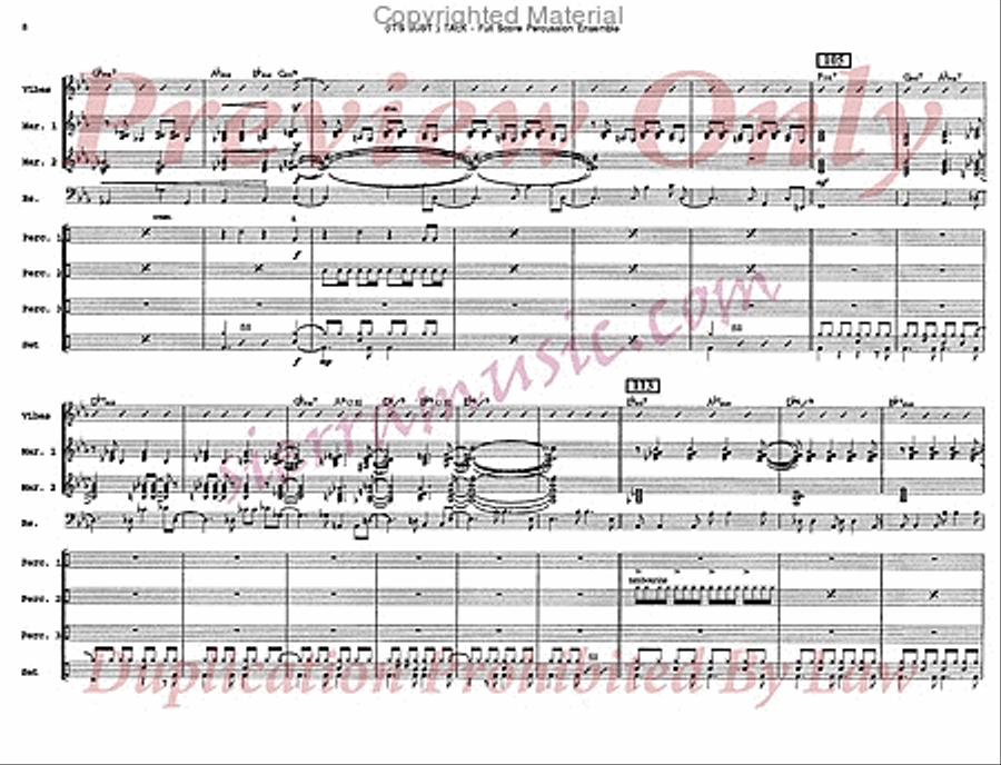 It's Just Talk Percussion Ensemble scores gallery preview page 9