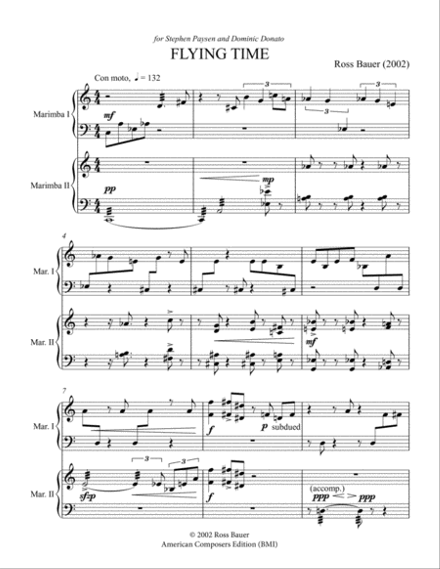 [Bauer] Flying Time Marimba scores gallery preview page 5