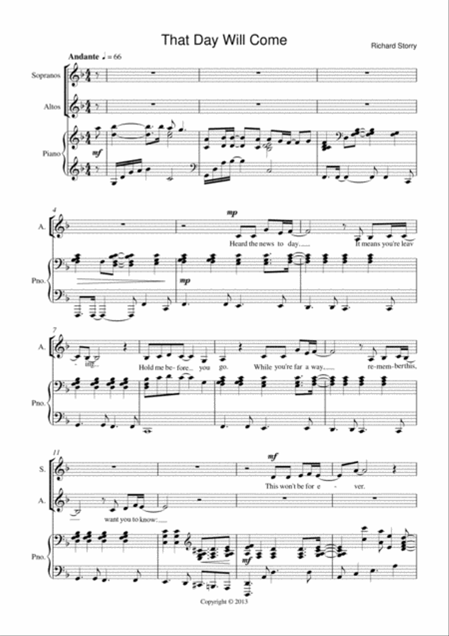 That Day will Come SA scores gallery preview page 1