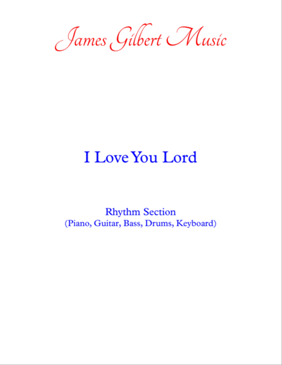 I Love You Lord I Love You Lord Small Ensemble scores gallery preview page 1
