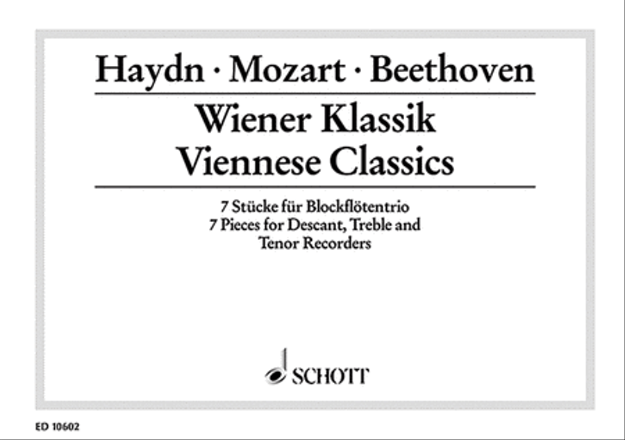 Viennese Classics Recorder scores gallery preview page 1