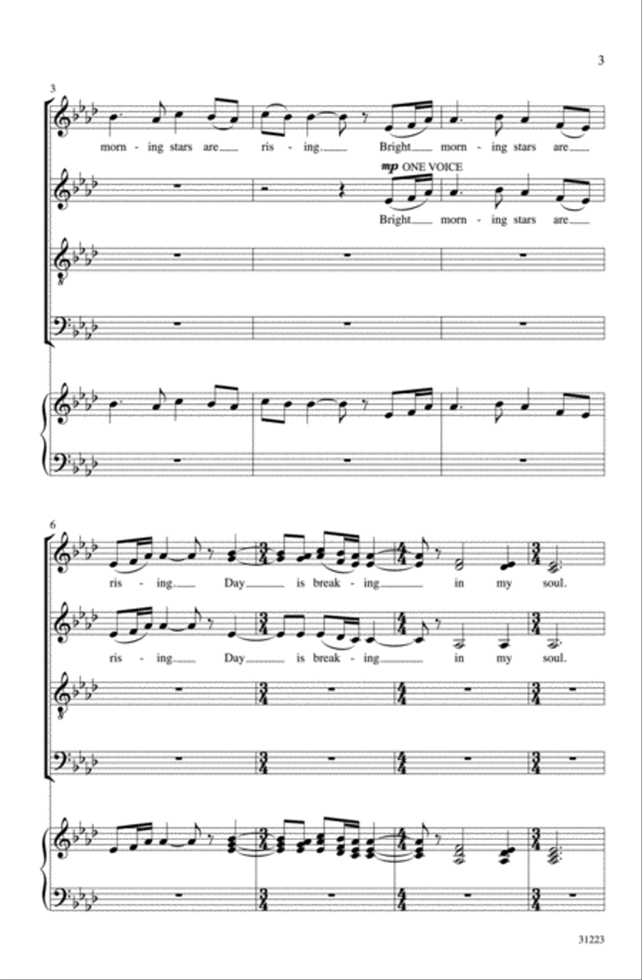 Bright Morning Stars Bright Morning Stars 4-Part scores gallery preview page 10