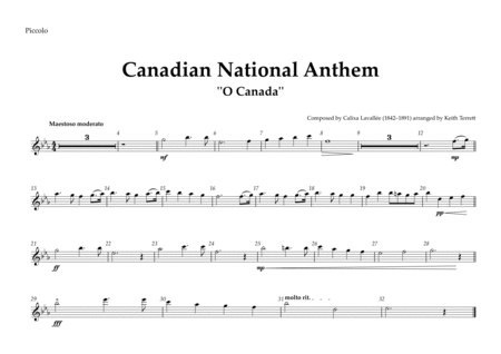 Canadian National Anthem for Symphony Orchestra (KT Olympic Anthem Series) image number null
