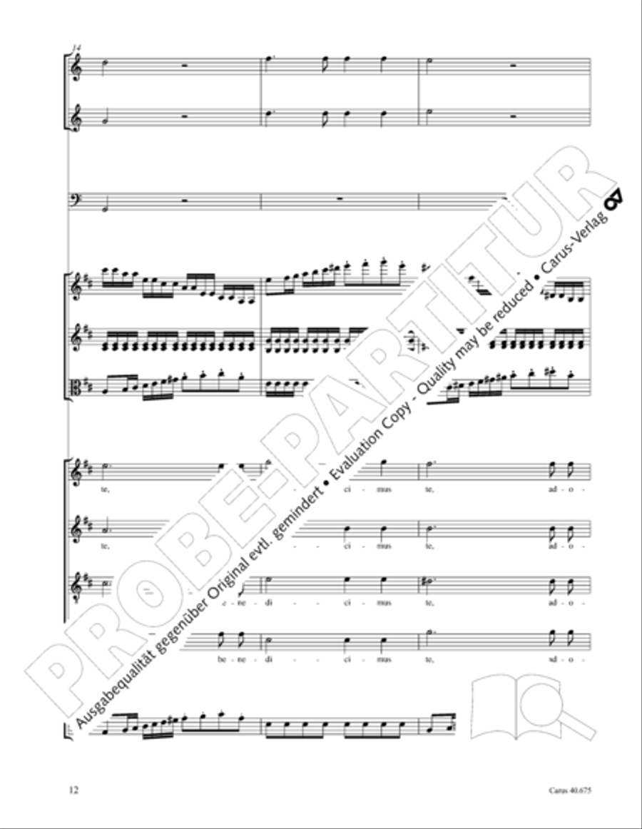 Mass in G Major STB scores gallery preview page 25
