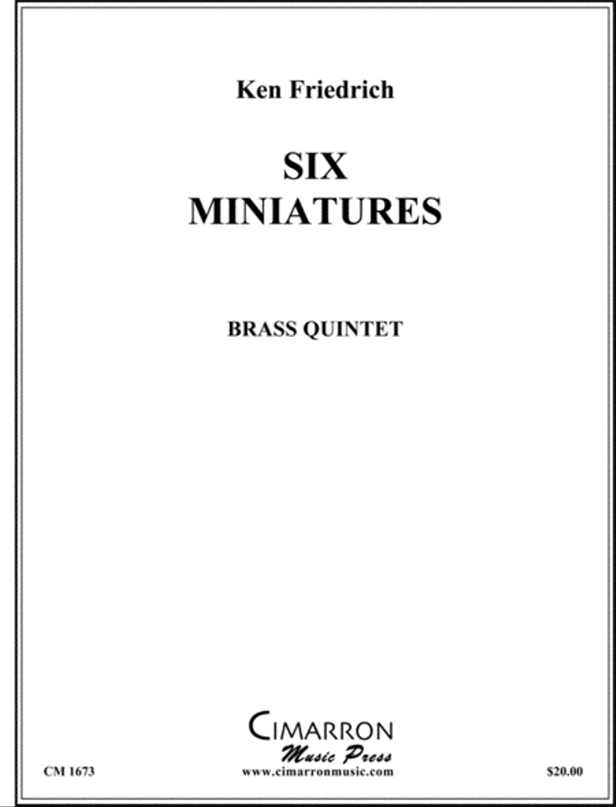 Six Miniatures Brass Quintet scores gallery preview page 1