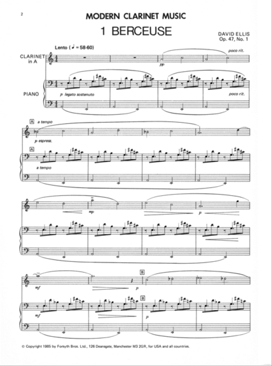 Modern Wind Series - Clarinet Clarinet Solo scores gallery preview page 2