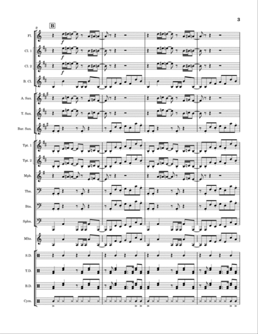 Seek & Destroy Marching Band scores gallery preview page 3